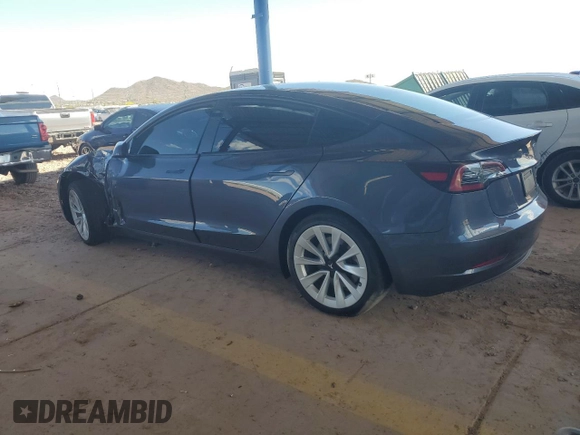 2021 Tesla Model 3 Long Range with VIN 5YJ3E1EB1MF925764, listed as a Copart auction lot 53283255 with 47,432 mi miles and Salvage Title. Bid and sale history available at carsss.com. Image 2.