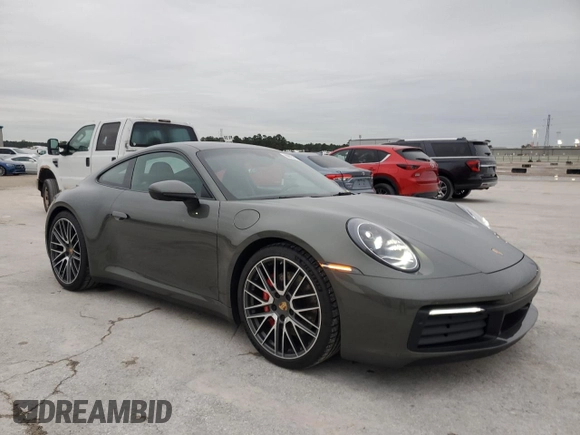 2024 Porsche 911 Carrera S with VIN WP0AB2A94RS219603, listed as a Copart auction lot 88951115 with 3,413 mi miles and Salvage Title. Bid and sale history available at carsss.com. Image 4.