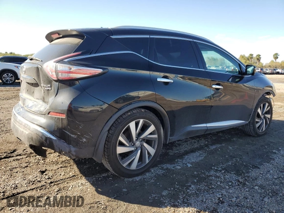 2015 Nissan Murano Platinum with VIN 5N1AZ2MH6FN211197, listed as a Copart auction lot 88900175 with 184,639 mi miles and Salvage Title. Bid and sale history available at DreamBid. Image 3.