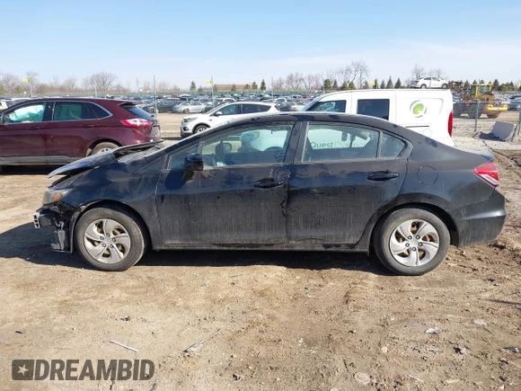 2014 Honda Civic Sedan LX with VIN 2HGFB2F5XEH544092, listed as a IAAI auction lot 41797824 with 73,079 mi miles. Bid and sale history available at carsss.com. Image 15.