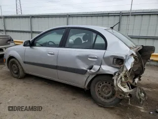 2007 Kia Rio LX with VIN KNADE123276224715, listed as a Copart auction lot 43191905 with 0 mi miles and Salvage Title. Bid and sale history available at carsss.com. Image 2.