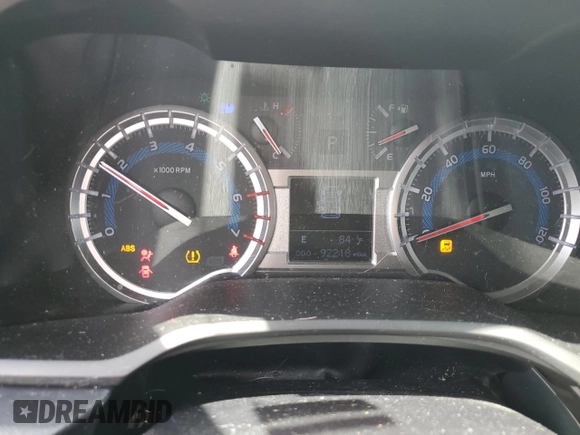 2019 Toyota 4Runner SR5 with VIN JTEBU5JR2K5644916, listed as a Copart auction lot 56543315 with 92,218 mi miles and Salvage title. Bid and sale history available at DreamBid. Image 9.