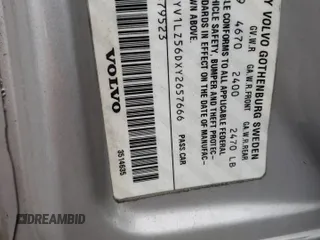 2000 Volvo V70 with VIN YV1LZ56DXY2657666, listed as a Copart auction lot 86204324 with 180,199 mi miles and Salvage Title. Bid and sale history available at carsss.com. Image 14.