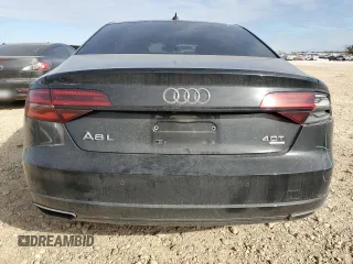 2017 Audi A8 Sport with VIN WAU43AFD5HN015873, listed as a Copart auction lot 87588055 with 122,351 mi miles and Salvage title. Bid and sale history available at DreamBid. Image 6.