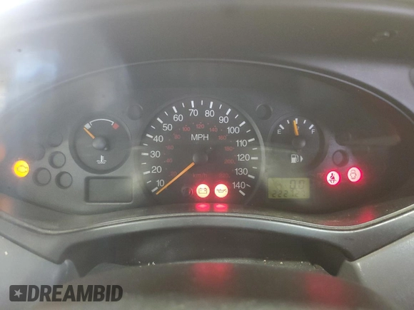 2003 Ford Focus LX with VIN 1FAFP33P43W201570, listed as a Copart auction lot 43130555 with 222,727 mi miles and Salvage Title. Bid and sale history available at carsss.com. Image 9.