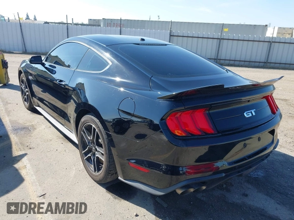 2019 Ford Mustang GT with VIN 1FA6P8CF5K5181483, listed as a IAAI auction lot 42012641 with 23,317 mi miles. Bid and sale history available at carsss.com. Image 3.