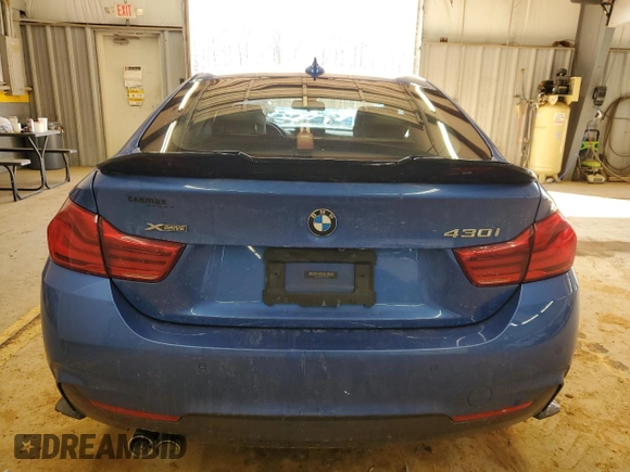 2018 BMW 4 Series 430i xDrive with VIN WBA4J3C56JBG91824, listed as a Copart auction lot 88865135 with 103,927 mi miles and Salvage Title. Bid and sale history available at DreamBid. Image 6.