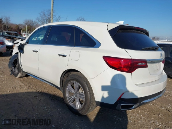 2019 Acura MDX with VIN 5J8YD4H36KL029938, listed as a IAAI auction lot 41139438 with 62,998 mi miles. Bid and sale history available at carsss.com. Image 3.