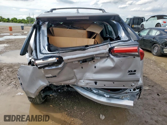 2025 Toyota RAV4 XLE Premium with VIN 2T3A1RFV6SC501208, listed as a Copart auction lot 58130915 with 5,196 mi miles and Salvage title. Bid and sale history available at DreamBid. Image 6.
