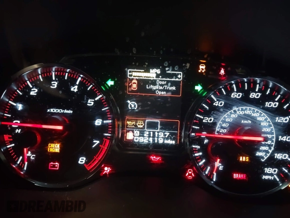2018 Subaru WRX z VIN JF1VA1A61J9823695, wystawiony jako IAAI lot #41579572 z przebiegiem 92 119 mil mil oraz . Historia ofert i sprzedaży dostępna na DreamBid. Obrazek 7.