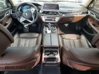 2018 BMW 7 Series 740i with VIN WBA7E2C57JG742193, listed as a Copart auction lot 79301864 with 87,706 mi miles and Salvage Title. Bid and sale history available at carsss.com. Image 8.