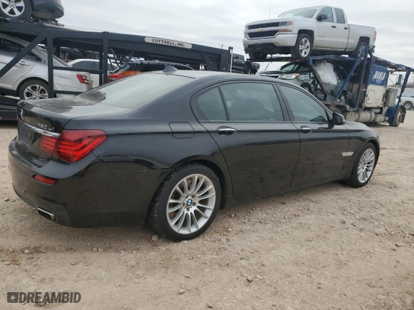 2013 BMW 7 Series 750Li xDrive with VIN WBAYF8C52DD141574, listed as a Copart auction lot 46668435 with 110,079 mi miles and Clean Title. Bid and sale history available at carsss.com. Image 3.