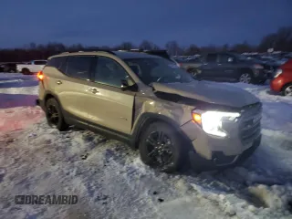 2022 GMC Terrain AT4 with VIN 3GKALYEV1NL309263, listed as a Copart auction lot 46481495 with 36,597 mi miles and Salvage Title. Bid and sale history available at DreamBid. Image 4.