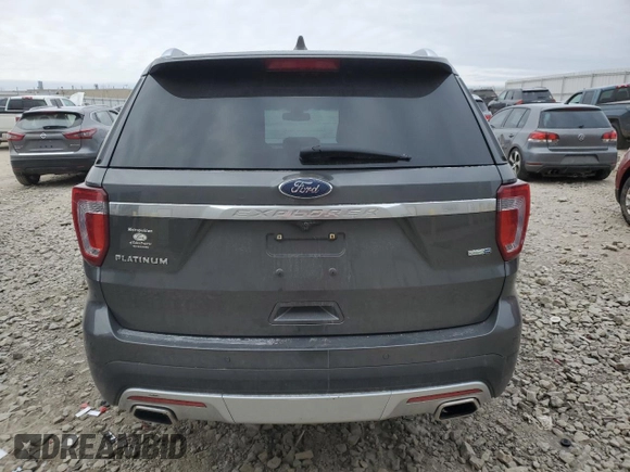 2016 Ford Explorer Platinum with VIN 1FM5K8HT2GGC58644, listed as a Copart auction lot 41653235 with Not Provided miles and Salvage Title. Bid and sale history available at DreamBid. Image 6.