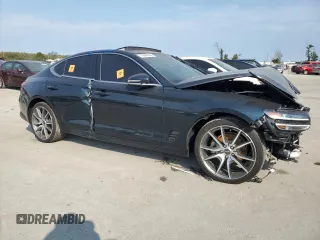 2022 Genesis G70 2.0T with VIN KMTG34TA6NU098213, listed as a Copart auction lot 76084664 with 64,405 mi miles and Non Repairable. Bid and sale history available at carsss.com. Image 4.
