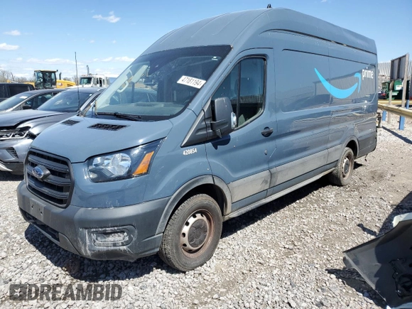 2020 Ford Transit Cargo with VIN 1FTBR3X80LKB27920, listed as a Copart auction lot 47181194 with 46,782 mi miles and Salvage Title. Bid and sale history available at DreamBid. Image 1.