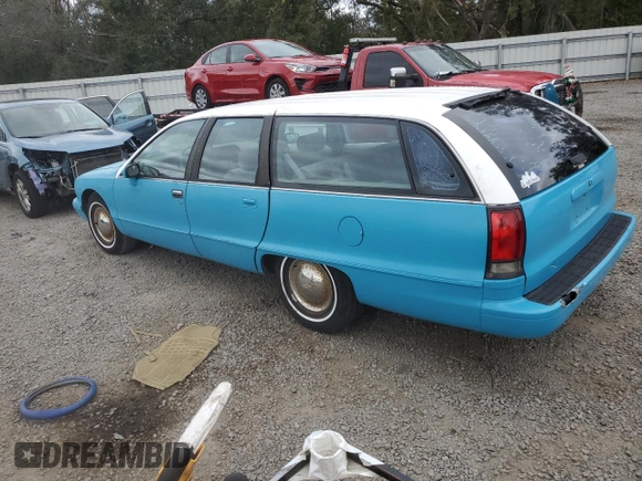 1991 Chevrolet Caprice z VIN 1G1BL83EXMW257393, wystawiony jako Copart lot #85267614 z przebiegiem 195 128 mil mil oraz Nie do naprawy • Non repairable. Historia ofert i sprzedaży dostępna na DreamBid. Obrazek 2.