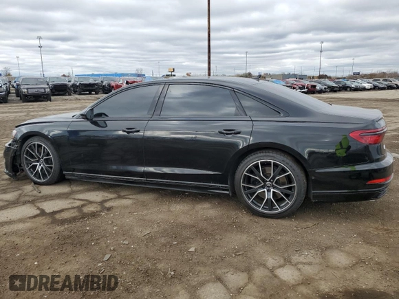 2020 Audi A8 L with VIN WAU8EAF87LN004879, listed as a Copart auction lot 74777573 with 28,303 mi miles. Bid and sale history available at carsss.com. Image 2.