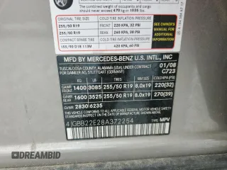 2008 Mercedes-Benz M 320 CDI with VIN 4JGBB22E28A372254, listed as a Copart auction lot 58625865 with 205,329 mi miles and Salvage title. Bid and sale history available at DreamBid. Image 13.