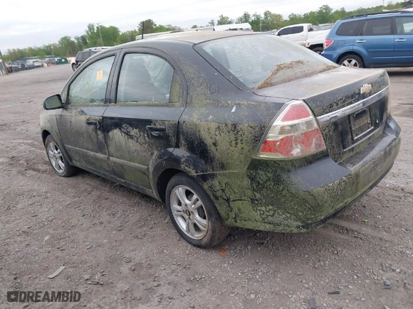 2010 Chevrolet Aveo LT w/1LT with VIN KL1TD5DE3AB103494, listed as a IAAI auction lot 42088887 with 109,641 mi miles. Bid and sale history available at carsss.com. Image 3.
