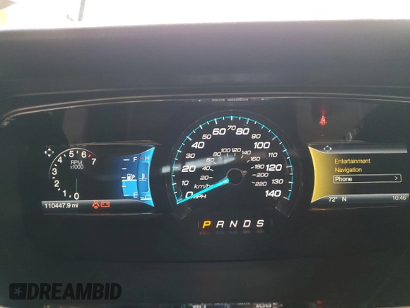 2016 Ford Taurus SEL with VIN 1FAHP2E83GG141760, listed as a Copart auction lot 49679605 with 110,447 mi miles and Salvage Title. Bid and sale history available at DreamBid. Image 9.