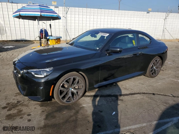 2024 BMW 2 Series 230i with VIN 3MW23CM00R8E09594, listed as a Copart auction lot 82926664 with 4,507 mi miles and Salvage Title. Bid and sale history available at carsss.com. Image 1.