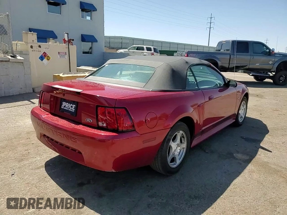 2003 Ford Mustang Deluxe с VIN 1FAFP44463F438457, выставлен на аукционе Copart как лот 57599045 с пробегом 41 349 миль миль и Списание • Salvage title. История ставок и продаж доступна на DreamBid. Изображение 13.