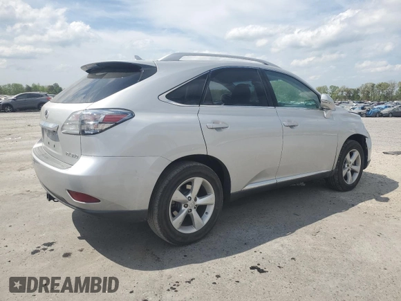 2010 Lexus RX 350 with VIN 2T2BK1BA7AC013300, listed as a Copart auction lot 53791255 with 142,380 mi miles and Salvage Title. Bid and sale history available at DreamBid. Image 3.