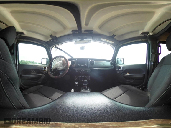 2020 Jeep Wrangler Unlimited Sport S with VIN 1C4HJXDN9LW218468, listed as a IAAI auction lot 42490190 with 114,542 mi miles and . Bid and sale history available at DreamBid. Image 18.