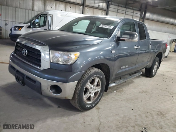 2007 Toyota Tundra SR5 with VIN 5TFBT54187X002628, listed as a Copart auction lot 50198305 with 219,028 mi miles and Salvage Title. Bid and sale history available at carsss.com. Image 1.