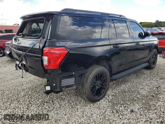 2022 Ford Expedition Max XLT with VIN 1FMJK1HT9NEA61985, listed as a Copart auction lot 76666394 with 54,866 mi miles and Salvage title. Bid and sale history available at DreamBid. Image 3.