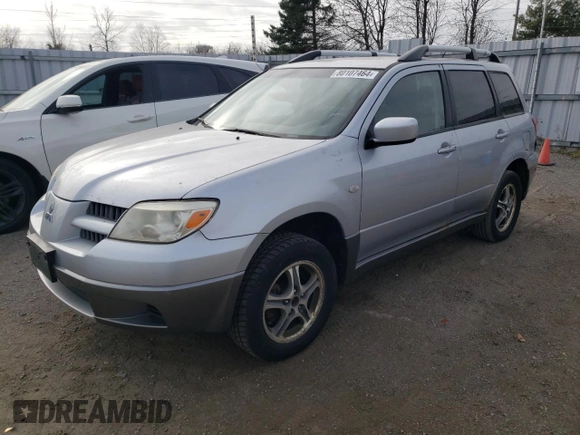2005 Mitsubishi Outlander LS with VIN JA4LX31F75U601574, listed as a Copart auction lot 80107464 with 277,225 mi miles and Clean Title. Bid and sale history available at carsss.com. Image 1.