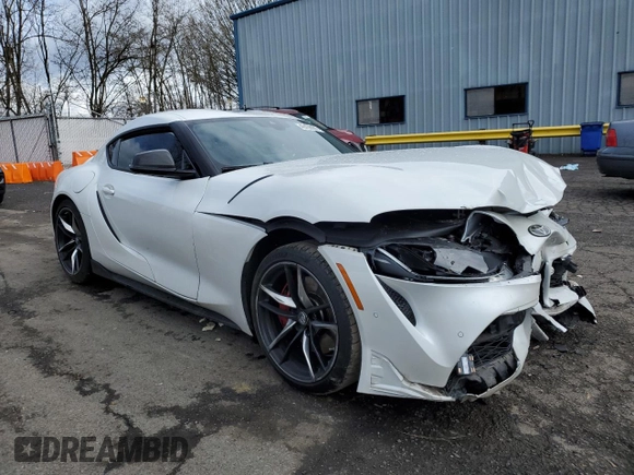 2020 Toyota Supra 3.0 with VIN WZ1DB4C06LW032176, listed as a Copart auction lot 49458085 with Not provided miles and Salvage title. Bid and sale history available at DreamBid. Image 4.