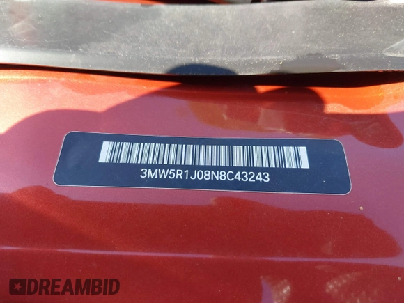 2022 BMW 3 Series 330i с VIN 3MW5R1J08N8C43243, выставлен на аукционе IAAI как лот 41838101 с пробегом 12 749 миль миль и . История ставок и продаж доступна на DreamBid. Изображение 9.