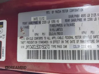 2013 Mazda 5 Touring с VIN JM1CW2CL5D0150270, выставлен на аукционе IAAI как лот 42696073 с пробегом 98 715 миль миль и . История ставок и продаж доступна на DreamBid. Изображение 9.