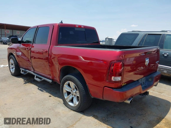 2015 Ram 1500 Sport with VIN 1C6RR7MTXFS684845, listed as a IAAI auction lot 42344613 with 157,941 mi miles and . Bid and sale history available at DreamBid. Image 3.