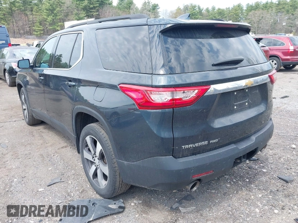 2020 Chevrolet Traverse LT with VIN 1GNEVHKW1LJ322532, listed as a IAAI auction lot 42116522 with 92,808 mi miles and . Bid and sale history available at DreamBid. Image 3.