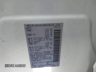 2023 Nissan Murano SL z VIN 5N1AZ2CS3PC134640, wystawiony jako IAAI lot #41790117 z przebiegiem 18 532 mil mil oraz . Historia ofert i sprzedaży dostępna na DreamBid. Obrazek 9.
