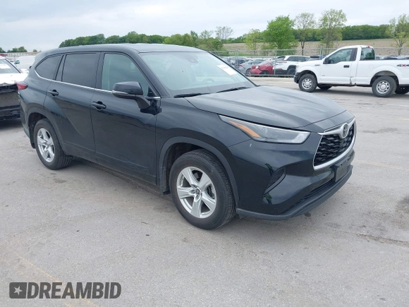 2023 Toyota Highlander L with VIN 5TDKDRBH2PS515299, listed as a IAAI auction lot 42336203 with 23,301 mi miles and . Bid and sale history available at DreamBid. Image 1.