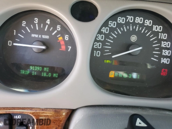2001 Buick LeSabre Limited with VIN 1G4HR54K71U148718, listed as a Copart auction lot 50873775 with 91,393 mi miles and Salvage Title. Bid and sale history available at carsss.com. Image 9.