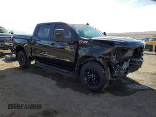2021 Chevrolet Silverado 1500 LT Trail Boss with VIN 1GCPYFEL7MZ172461, listed as a Copart auction lot 46860225 with 41,742 mi miles and Salvage Title. Bid and sale history available at DreamBid. Image 4.