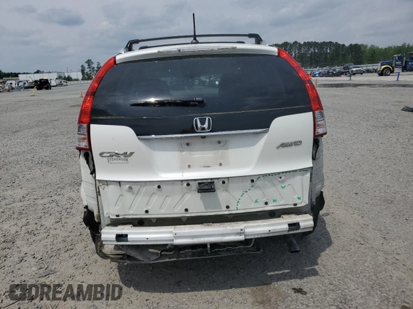 2012 Honda CR-V EX-L with VIN 5J6RM4H74CL060607, listed as a Copart auction lot 52806065 with 132,045 mi miles and Salvage Title. Bid and sale history available at carsss.com. Image 6.