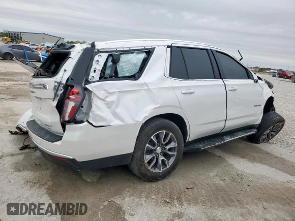 2022 Chevrolet Tahoe LT with VIN 1GNSCNKD8NR351987, listed as a Copart auction lot 51801305 with Not provided miles and Non repairable. Bid and sale history available at DreamBid. Image 3.