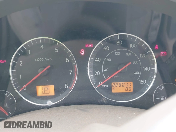 2005 Infiniti FX with VIN JNRAS08U45X105340, listed as a IAAI auction lot 41988077 with 228,011 mi miles and . Bid and sale history available at DreamBid. Image 7.