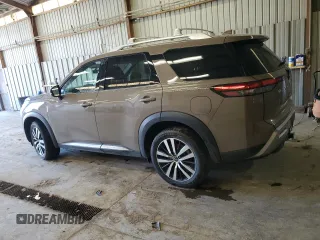 2023 Nissan Pathfinder Platinum with VIN 5N1DR3DK7PC224746, listed as a Copart auction lot 49242495 with 31,442 mi miles and Salvage title. Bid and sale history available at DreamBid. Image 2.