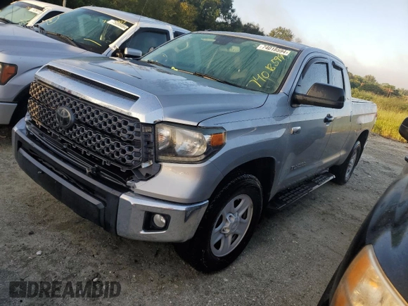 2019 Toyota Tundra 2WD SR with VIN 5TFRY5F1XKX254693, listed as a Copart auction lot 74018594 with 0 mi miles and Salvage Title. Bid and sale history available at carsss.com. Image 1.