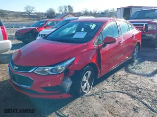 2016 Chevrolet Cruze LS with VIN 1G1BC5SM2G7243753, listed as a IAAI auction lot 41599767 with 93,569 mi miles. Bid and sale history available at carsss.com. Image 2.