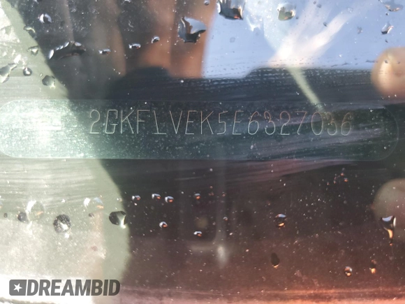 2014 GMC Terrain SLE с VIN 2GKFLVEK5E6327036, выставлен на аукционе Copart как лот 43253115 с пробегом 172 519 миль миль и Списание • Salvage title. История ставок и продаж доступна на DreamBid. Изображение 13.