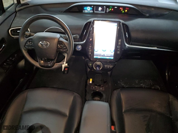 2021 Toyota Prius Prime LE with VIN JTDKAMFP3M3172268, listed as a Copart auction lot 46338295 with 24,100 mi miles and Salvage Title. Bid and sale history available at carsss.com. Image 8.