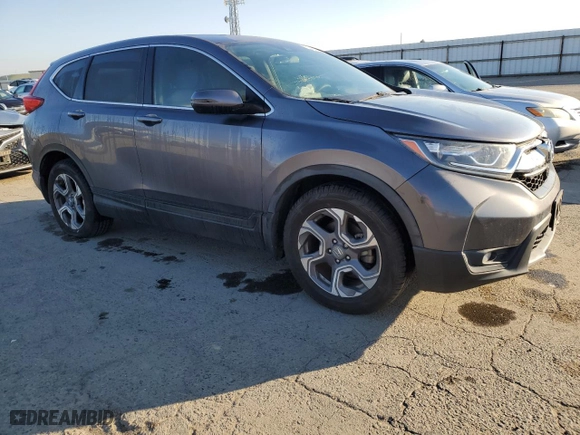 2017 Honda CR-V EX with VIN 7FARW1H55HE040975, listed as a Copart auction lot 42778195 with 0 mi miles and Salvage Title. Bid and sale history available at carsss.com. Image 4.
